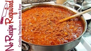 Bolognese Sauce  Spaghetti Sauce  NoRecipeRequiredcom [upl. by Kathleen342]