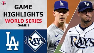 Los Angeles Dodgers vs Tampa Bay Rays Game 3 Highlights  World Series 2020 [upl. by Roselia]