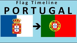 Flag of Portugal  Historical Evolution with Portuguese national anthem quotA Portuguesaquot [upl. by Blackington]