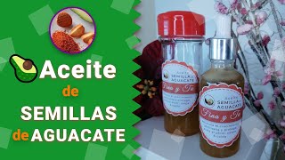 Cómo hacer🥑 ACEITE de SEMILLA de AGUACATE 🥑 [upl. by Adalbert]