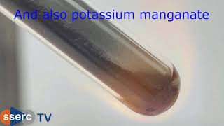 Decomposition of Potassium ManganateVII [upl. by Anitram575]