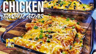 Chicken Enchiladas Recipe  Enchiladas Made Easy [upl. by Bozovich]