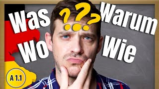 Basic German Question Words  All A1 Question Words You Need to Know [upl. by Yeldah]