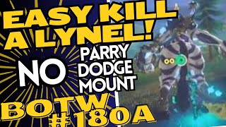 BotW180a How To Kill Lynel Made Easy  Best Strategy No Parry Dodge Mount [upl. by Nevets]