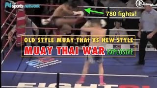 Explosive War Old Style vs New Style Muay Thai [upl. by Elhsa]