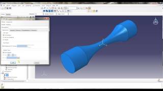 ABAQUS Tutorial 3  Frequency  Dynamic Harmonic loading on a cylindric fatigue specimen [upl. by Nnyre]