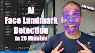 Real Time AI Face Landmark Detection in 20 Minutes with TensorflowJS and React [upl. by Nnaik]