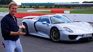 MY PORSCHE 918 HOTLAP AT SILVERSTONE F1 TRACK  NICO ROSBERG  eVLOG [upl. by Hummel632]