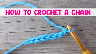 How to Crochet a Chain For The Absolute Beginner [upl. by Nirual]