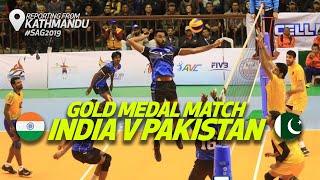 Highlights  India v Pakistan  Final  Mens Volleyball  13th South Asian Games 2019 [upl. by Fletch331]