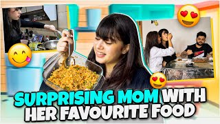 SURPRISING MOM WITH HER FAVOURITE FOOD 🍱💕 RIVA ARORA [upl. by Irrabaj]