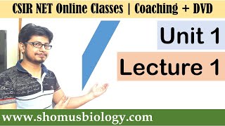 CSIR NET life science lectures  Unit 1 Lecture 1 biochemistry [upl. by Ruperto]