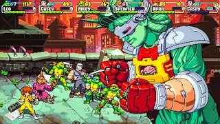 Ninja Turtles Online Multiplayers  Shredder’s Revenge ALL BOSSES  ENDING 2k 60fps [upl. by Eninahs]