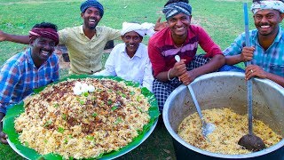 BIRYANI  TRADITIONAL PRAWNS BIRYANI  Hyderabadi Style Dum Biryani Recipe Cooking In Village [upl. by Murphy]