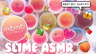 SATISFYING SLIME ASMR  200 Momo Slimes Unboxing [upl. by Aylward]