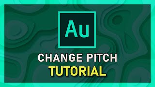 Adobe Audition  How To Change Pitch [upl. by Sedgewinn862]