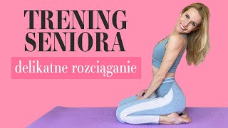 💜 Trening seniora  Delikatne rozciąganie  Ola Żelazo [upl. by Attenrev]