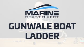 All About the Gunwale Boat Ladder  White Water Marine Hardware B00365 [upl. by Jerald]