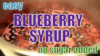 The EASIEST Blueberry Syrup Recipe No Sugar Added [upl. by Sontich981]