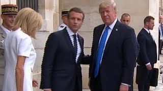 Trump meets French President Macron [upl. by Keynes]