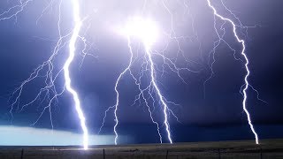 LIGHTNING STORMS AT NIGHT  Supercell Storm Time Lapse [upl. by Ariahay840]