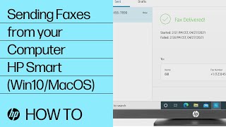 Sending Faxes from Your Computer Using HP Smart  HP Printers  HP Support [upl. by Lancaster]