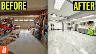 Building a Showroom Style Garage COMPLETE TRANSFORMATION [upl. by Soluk]