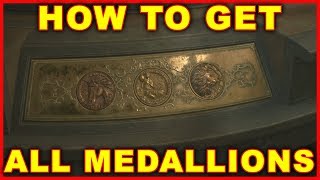 Resident Evil 2 How to Get All Medallions Scenario A Lion Unicorn Maiden [upl. by Retha]