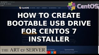 How to create bootable USB drive for CentOS 7 installer [upl. by Eniortna85]