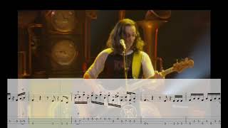 Geddy Lee Time Machine 2011 Bass Solo Bass Transcription  Tabs [upl. by Aerdnat450]