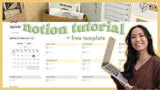 how to use notion 💻💡 notion setup tutorial  free template [upl. by Mel]