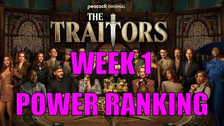 The Traitors Season 3 Power Ranking Week 1 [upl. by Enidlarej371]