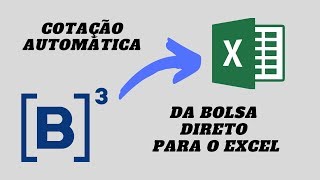 Cotação Da Bolsa de Valores direto no Excel [upl. by Dzoba]