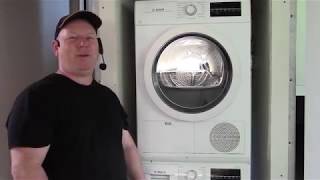 How To Fully Clean Bosch Ductless Dryer Including Sump Pump Pit [upl. by Hatokad770]