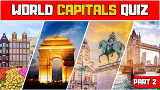 Guess these Country Capitals  World Capital Quiz  Part 2 🌎 [upl. by Caro523]