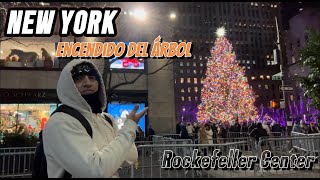 VALE LA PENA ESPERAR 4 HORAS PARA VER EL ENCEDIDO DE LUCES DEL ARBOL DE ROCKEFELLER CENTER [upl. by Seena]