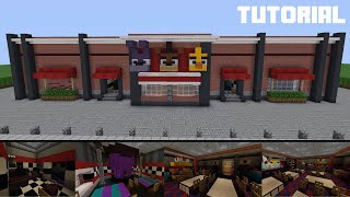 Minecraft Tutorial How To Build Freddy Fazbears Pizza Restaurant Part 1 [upl. by Enieledam]