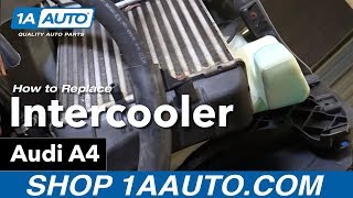 How to Replace Intercooler 0409 Audi A4 [upl. by Ikin845]