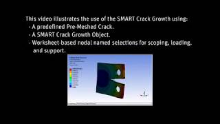 ANSYS Mechanical Fatigue Crack Growth Analysis using SMART Crack Growth [upl. by Sanferd]