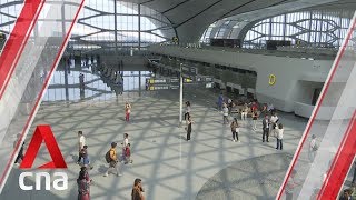 Inside Beijings new Daxing International Airport [upl. by Ellerred]