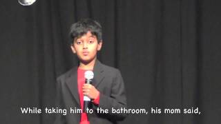 Adwaith Standup Comedy Routine  Valley Christian Elementary School Talent Show [upl. by Kellina]