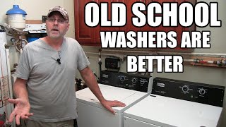 Old school washers are better  Why we bought Maytag commercial [upl. by Dnomde]