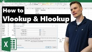 VLOOKUP amp HLOOKUP in Excel Tutorial [upl. by Stolzer]