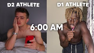 Day In The Life D1 Athlete vs D2 Athlete ft WilliamAkio [upl. by Grigson173]