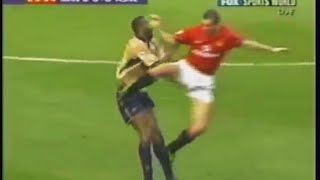 Keane Tries Injuring Vieira Repeatedly [upl. by Anitrebla]