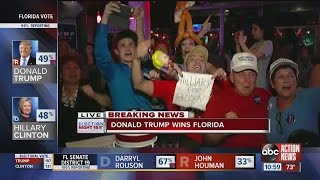 Election 2016 Donald Trump wins Florida [upl. by Thorman]