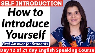 How to Introduce Yourself in English  Self Introduction for SchoolCollege Students  ChetChat [upl. by Aelanej]