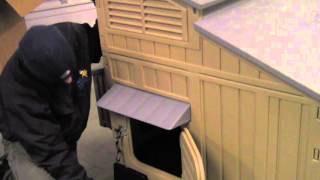 Snap Lock Large Plastic Chicken Coop Video 15 Birds [upl. by Anelys749]