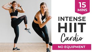 15Minute Full Body HIIT Cardio Workout No Equipment [upl. by Tema]