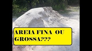 AREIA FINA ou AREIA GROSSA para o REBOCO Cal ou aditivo [upl. by Winonah]